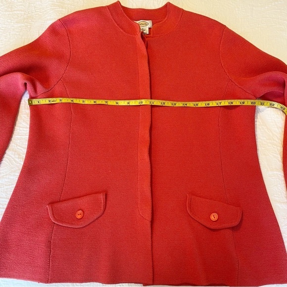 Talbots Silk Blend Button Front Cardigan Jacket - Large - Picture 8 of 12